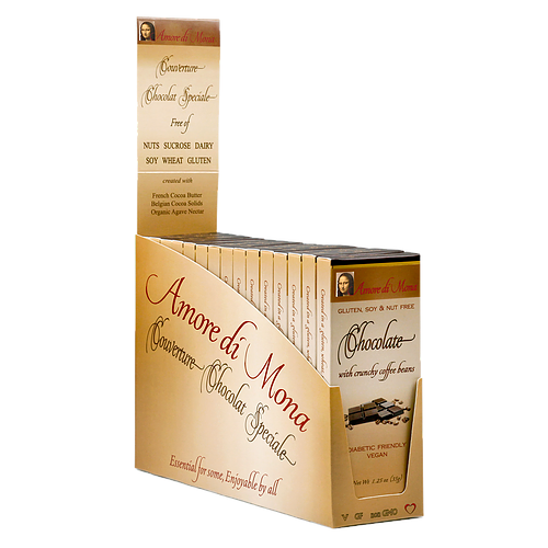 Dark Chocolate with Coffee Beans - Case