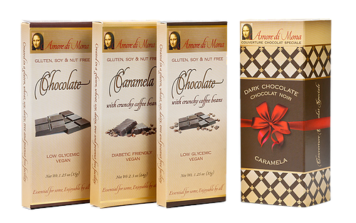 Coffee Connoisseur Gift Pack - Chocolate, Coffee Chocolate with and Coffee Caramela